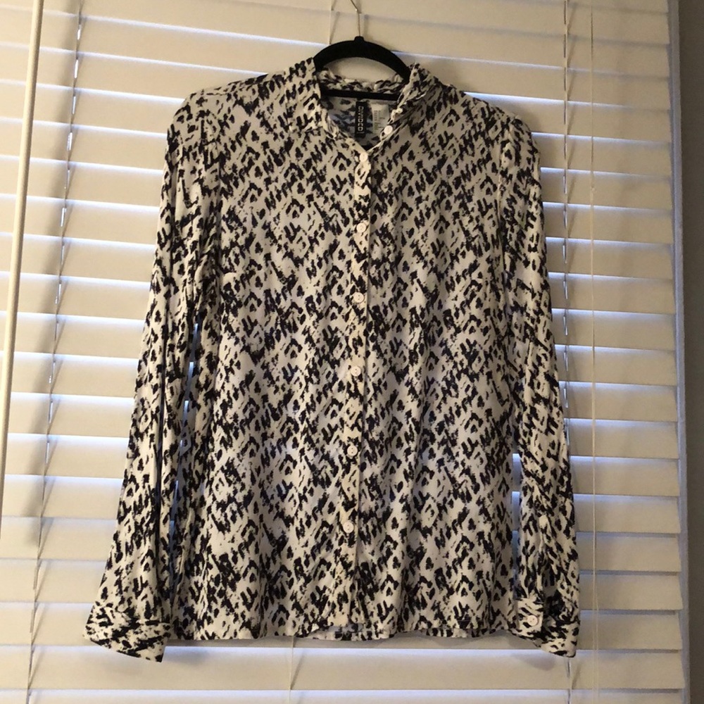 H&M button down blouse. NWOT. Never worn.